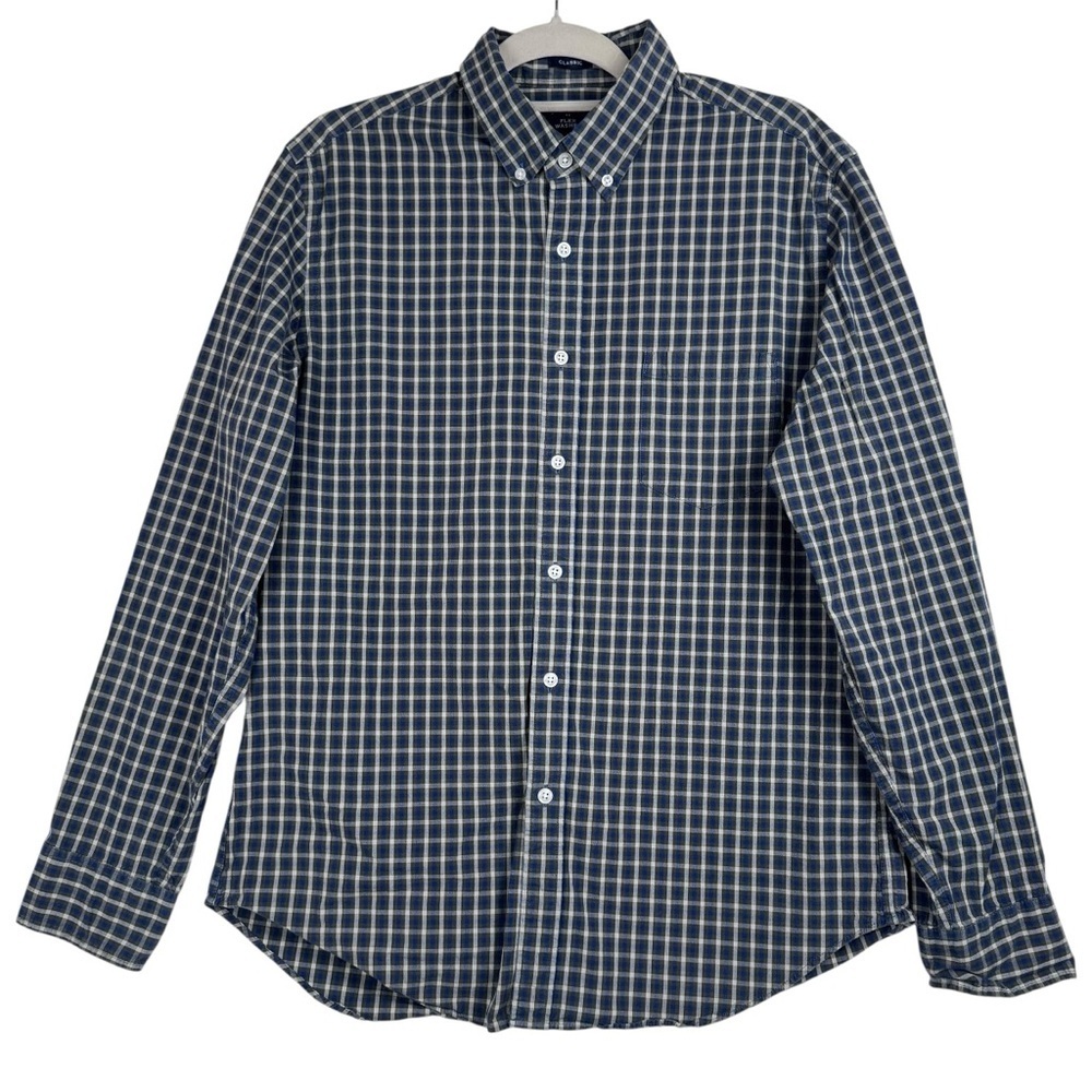 J Crew Mens LOT OF 10 Cotton Button Down Shirt Dress Slim Classic fit Large